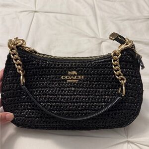Coach Teri straw shoulder bag